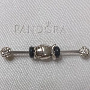 Pandora Sideways Fish Vintage 2004-2005 Silver Charm